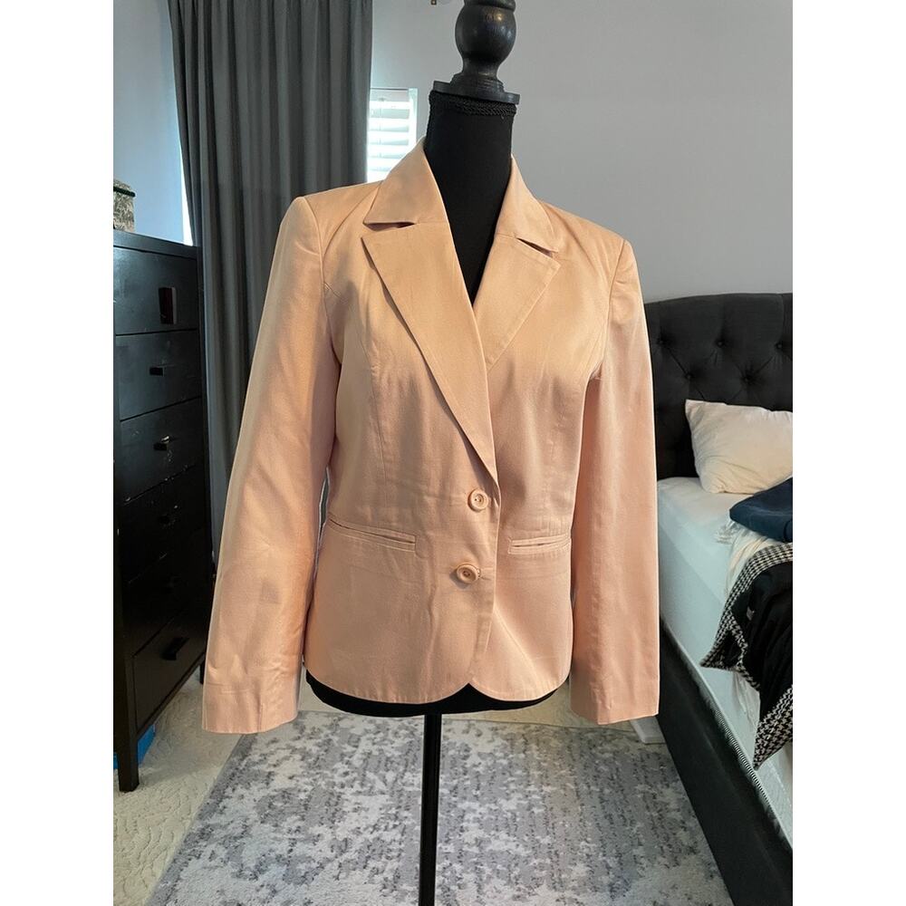 Ero Moda Apricot Blush Tailored Blazer 38 Coquette Old Money - Picture 3 of 5